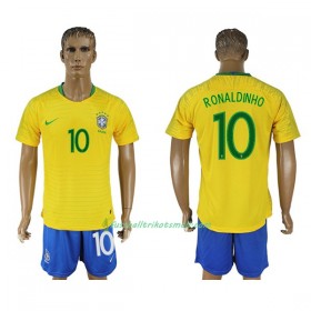 Fußballtrikots Brasilien Ronaldinho 10 WM 2018 Heimtrikotsatz kaufen